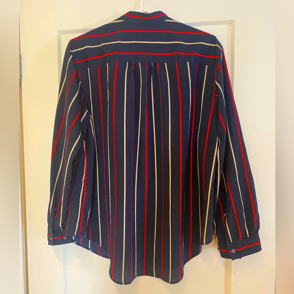 Club monaco shirt - mao collar with stripes
